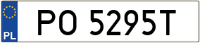 Truck License Plate